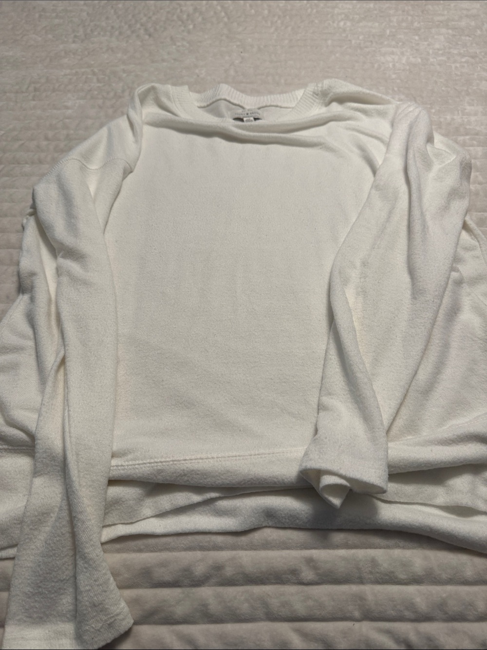 Lucky Brand Men's White Crewneck Sweater